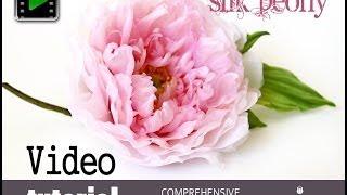 How no make silk flowers - Silk peony video tutorial