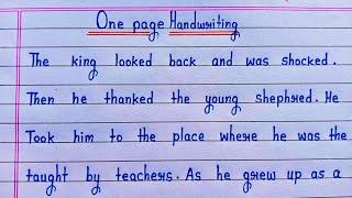 English writing kaise sudhare | how to improve english handwriting | One page handwriting practice