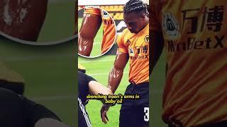 Adama Traore uses Baby Oil To Beat Defenders in the PL  #football #shorts