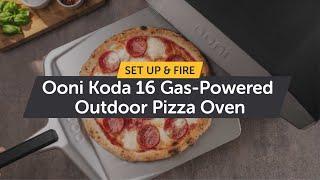 Ooni Koda 16 - Gas-Powered Outdoor Pizza Oven | How to Setup & Light it