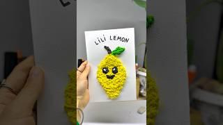 We are making a lemon out of a napkin.#diy #kids #art