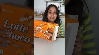 Rating Products Of The Week  | Pani Puri Bingo Flavour & Lotte Choco Pie Orange Flavour #shorts