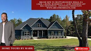 Luxurious Brand New Estate, 1.5 Acres, Basement, Wooded Lot, Greater Atlanta, Georgia