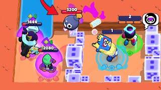 10,000 IQ PRO SURVIVES! OUTPLAYS NOOB HYPERCHARGES  Brawl Stars 2025 Funny Moments, Fails ep.1621