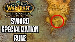 Sword Specialization Rune Location | Season of Discovery Phase 4