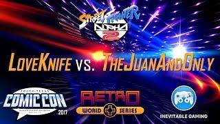 SFA2 (PS2) - Love Knife (Ryu) vs. The Juan and Only (ChunLi) - STxCC