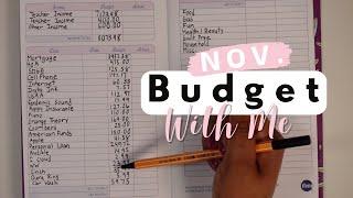 November 2024 | Monthly Budget With Me | $8,073.98 | Zero Based Budget