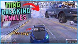 Ming BREAKING ANKLES and ESCAPING COPS (Ming driving compilation) | GG GTA RP NoPixel