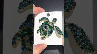 Realistic Turtle brooches