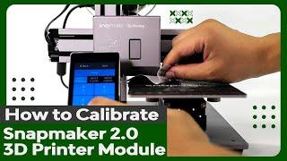 How To Calibrate SnapMaker 2 0 3D Printer Module