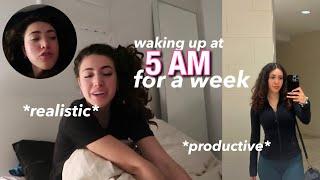 WAKING UP AT 5 AM EVERYDAY FOR A WEEK! *is it worth it?*