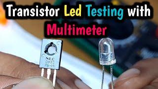 How to Check Transistor with Digital Multimeter | How to Check LED with Digital Multimeter/ Led test