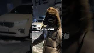 当我心血来潮早上叫醒韩国男友去遛狗时 记录一次首尔初雪 看到初雪的人都会幸福幸运的！中韩情侣 初雪韩剧里的初雪我先演上了 想和你一起看雪