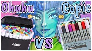 Ohuhu Markers VS Copic Ciao Markers - Marker Review