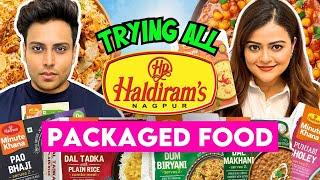 Trying Every HALDIRAM Packaged Food  #haldiram