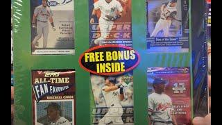 12 PACK Baseball Mystery Box - Great #'d cards from old packs AND the BONUS!