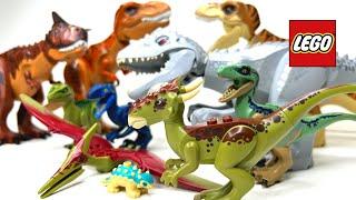 Обзор коллекции лего динозавров Мир юрского периода! Review of the Lego dinosaur Jurassic World!