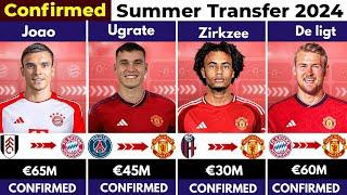  ALL CONFIRMED TRANSFER SUMMER 2024, ⏳️De Ligt to United , Zirkzee to United , Ugrate to United