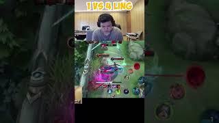 1 VS 4 LING ALBERT! ADA LAWAN?! #shorts #alberttt #mobilelegends