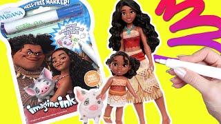 Moana 2 Movie Imagine Ink Activity Coloring Book with Magic Marker