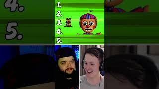 Blindly RANK these FNaF Animatronics! w/ @Sandwichly #fnaf #shorts