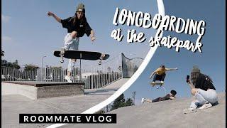 Longboard Freestyle at the Skatepark