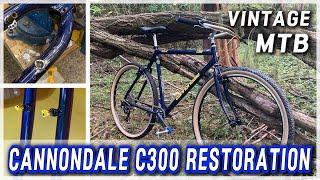 CANNONDALE C300 Original Paint Restoration & Build - VINTAGE MTB - 빈티지 캐논데일 복원도색, 조립