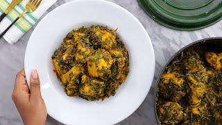 AN IGBO DELICACY EVERYONE WILL LOVE! - YAM IN VEGETABLE SAUCE    (JI AKWKÙWÒ NNI) - ZEELICIOUS FOODS