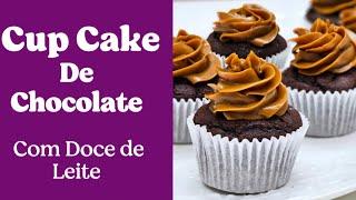 Cup Cake de Chocolate/ Doce de leite/ massa de chocolate fofinha