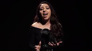 Kyrsti Chavez sings the National Anthem