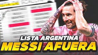 MESSI AFUERA DE ARGENTINA - BRASIL | LISTA DE SCALONI