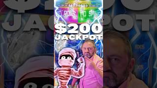 $200 SPIN MO ROWS & MO SPINS FOR A GOOD JACKPOT ON MO MO MO MUMMY #shorts #fyp #casino