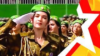 WOMEN'S TROOPS OF TAJIKISTAN  Border Guard Day Border Troops #militaryparade #female_troops