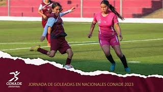 Jornada de goleadas en futbol de los Nacionales CONADE 2023