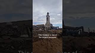 Reporter shows destruction of mosques in northern Gaza