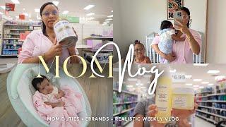 MOM VLOG | realistic weekly vlog as a mom of 2 + new baby gear + errands + getting back into routine