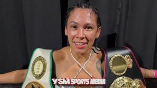 LeAnna Cruz reacts to UD win over Mailys Gangloff