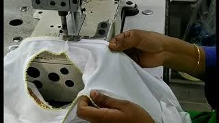 Picoting stitch on armhole binding[Ie Tips24]