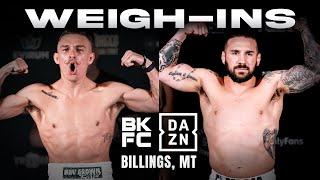 BKFC on DAZN MONTANA Weigh-In | LIVE!