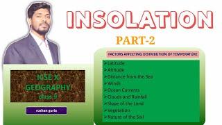 Insolation Class 9 ICSE Geography Insolation geography class 9 icse