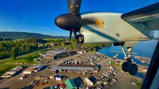 [4K] – Stunning Victoria Landing – Air Canada Express – Bombardier Q400 – YYJ – C-GVJZ – SCS 1376