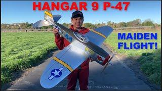 HANGAR 9 P-47 THUNDERBOLT - MAIDEN FLIGHT!