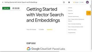 Getting Started with Vector Search and Embeddings GSP1202