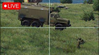 Russian Army Loses Dozens of Supply Trucks in Tactical Ukrainian Ambush - Arma 3