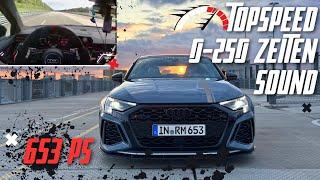 653 PS MTM Audi RS3 8Y Highspeed, Zeiten messen & Sound 