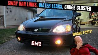 Fighting Water Leaks and Rusty Suspension Parts on my EM1 Honda Civic