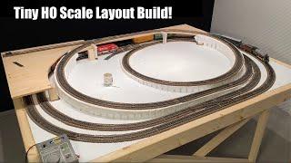 Tiny HO Train Layout Build - 4x6 Model Railroad