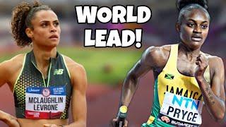 Nickisha Pryce Beats Sydney McLaughlin's World Lead | Track And Field 2024