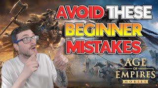 AVOID THESE MISTAKES! Tips & Tricks for Beginners! Age of Empires Mobile #AoEMobile