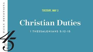 Christian Duties – Daily Devotional